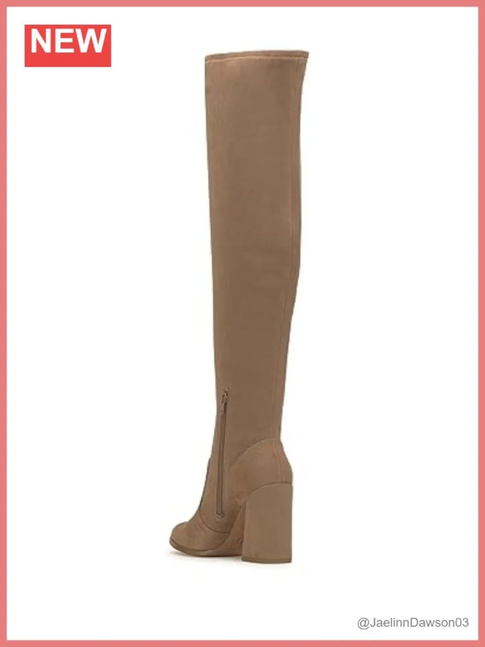Jessica Simpson Brixten Over-the-Knee Boots Faux Suede Block Heel